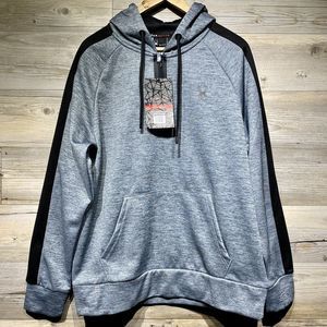 Spyder Active ProWeb Men’s M, Heather Gray & Black 1/4 Zip Performance Hoodie